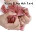 Silk-Co Hair Part with Rubber Band | Wavy Soft Bun Hair Extensions - Dark Pink Curls 35g for Thickening Messy Updos - Buy Online on GoSupps.com