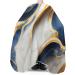 Navy Blue Gold Barber Cape - Stylish Hair Cutting Cape for Women Men & Kids | Modern Marble Design Hairdressing Gown with Elastic Neckline - Buy Online on GoSupps.com