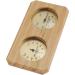 Mini Moisturizer & Thermometer - Double Display Wood Hygrometer for Home Office Baby Room & Sauna - Buy Online on GoSupps.com