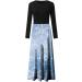 Shop Hanxiulin Sky Blue Christmas Sweater Dress - Sexy Long Sleeve Party Dress for Women | Stylish Autumn & Winter Casual Christmas Costume - Buy Online on GoSupps.com