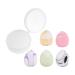 VOCOSTE 5 Pcs Finger Makeup Puff Dry Wet Use Mini Cosmetic Puff for Foundation Concealer Powder Hydrophilic Polyurethane Multicolor 1.54"x1.22"