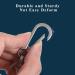 Premium Titanium Keyring Snap Hook | Strong Carabiner Key Holder | Upgraded Robust Design for Keys | International Shipping Available - Buy Online on GoSupps.com