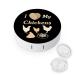 I Love My Chicken Contact Lens Case Travel Portable Travel Contact Lens Box with Mirror