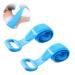 2 PCS back scrubber Silicone Bath Body Brush Long Silicone Body Back Scrubber Easy to Clean  Lathers Well for Men  Women & Children (Blue)