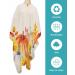 Buy White Orange Pumpkin Barber Cape - Salon Hair Cutting Cape for All Ages | Adjustable Neckline Vintage Autumn Sunflower Design - 55x63 Inch - Buy Online on GoSupps.com