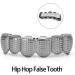 Hip Hop Teeth Grillz Rapper Costume Teeth Jewelry and Accessories Hip Hop Hollow Tooth Portable for Halloween for Party Photo for Women Men Gift(Black) - Buy Online on GoSupps.com