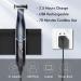 Men's Body Hair Trimmer - Rechargeable Electric Razor with LED Display, Waterproof Shaver Set in Black - Buy Online on GoSupps.com