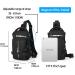 SEAFEW Anti Theft Sling Crossbody Backpack - Lightweight Men's Shoulder Bag with USB Charger Port - Buy Online on GoSupps.com