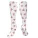 Happy Crazy Uterus White compression socks for women and men with a circulation of 15-20 mmHg is the best support for sporty running and cycling