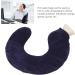 Bagima U-Shaped Heat Bottle Heating Pillows - Soft Rubber Hot Water Bottle for Winter Neck Therapy - Removable Fabric Cover (Navy Blue) - Buy Online on GoSupps.com