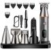 USB Rechargeable Cordless Lithium-Ion Professional Portable Hair four Clipper Grooming Hair Head Beard Body Facial Steel Trimmer Shaver Hair Cutting Haircut Kit Precision for Men Kids Adults Wet & Dry