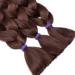 Tess 41 Jumbo Braids Extensions - Crochet Synthetic Hair (3PCs 165g/bundle 100cm) - Chestnut & Chocolate Brown - Buy Online on GoSupps.com