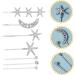 Mikinona 1 Set Fringe Bobby Pin Hair Accessories Wedding Hair Accessories for Women Side Clip Rhinestone Barrettes Girl Hair Clips Hair Barrette Hair Clips Star Hair Clip Alloy - Buy Online on GoSupps.com
