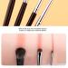 4pcs Eye Shadow Eyeline Brushes Soft Brush Comfortable Handle Hair Detail Makeup Brush Kit - Buy Online on GoSupps.com