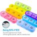 ZIKEE 3 Times a Day Pill Organizer - Compact 7 Day Pill Box for Vitamins, Fish Oils & Medications - Buy Online on GoSupps.com