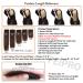 FEIPRO Real Remy Human Hair Clip in Extensions - Short Straight Thick Double Weft One Piece for Thinning Hair - 8 inch Dark Brown - Pack of 1 - Buy Online on GoSupps.com