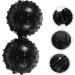 Gatuida 3-St Massage Ball Set | Lacrosse & Rattan Yoga Balls | Black Massage Roller & Peanut Massager for Muscle Relief - Buy Online on GoSupps.com