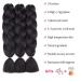 Ombre Braiding Hair Extensions - 3 Pack High Temperature Synthetic 24 Inch (DB-Black) - Durable & Stylish - Buy Online on GoSupps.com
