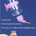 2 PCS Pet Water Bottle Automatic Hamster Water Bottle Rabbit Water Bottles 250ML/8.45OZ Non Drip Hanging Guinea Pig Water Bottle for Rabbit Guinea Pig Gerbil Chinchillas(Blue Pink) - Buy Online on GoSupps.com