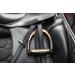 Equinate Safety Bar Charles 12cm Gold | Anti-Slip Rubber Tread Stirrup for Adults & Children | Ankle Relief - 2 Pieces - Buy Online on GoSupps.com