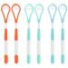 Tongue cleaner 6 pieces of tongue scraper scraper tongue scraper brush for adults and children TungScraper BPA-free protects against bad breath and promotes oral hygiene 6 colors