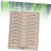 FOMIYES 18 Sheets Eyebrow Practice Skin Eyebrow Microblading Skin Fake Skin Cosmetic 6 Pcsx3pcs Picture 1x3pcs - Buy Online on GoSupps.com