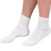 Diabetic Ankle Socks - 3 Pack Large White Large White
