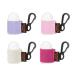 Desing Wish Lot de 4 mini porte-chapsticks l vres lastiques pour baumes l vres/gloss l vres/rouges l vres (violet/rose/blanc/rose) Lot de 4 mini violet/rose/blanc/rose