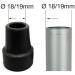 Quantum Leap 17-19mm Pack of Two Heavy Duty Rubber Ferrules Type Z Added Metal Washer for Extra Strength Crutch Tips Walking Stick Feet - Walking Stick Rubber Tips (19mm Black Crutch) - Buy Online on GoSupps.com