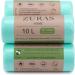 Zuras 10L Organic Waste Bags - 150 Compostable Biodegradable Tear-Resistant & Waterproof | DIN EN 13432 Certified - Buy Online on GoSupps.com