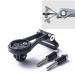 CNC bicycle computer bracket for Garmin Adjustable stem holder for Garmin Edge 200 500 510 800 810 1000.1033 Black Black-DKT