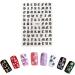 10 Sheets Letter Nail Stickers Alphabet Nail Art Stickers Letter Nail Art Stickers Old English Alphabet Nail Decals for Home DIY Nail Decoration 5 Colors - Buy Online on GoSupps.com