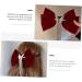 Angoily Tassel Hair Clip Big Bow Crystal Hair Clip French Barrette Hair Jewels for Women Goody Hair Clips for Women Tassel Hair Bow Crystal Bow Hair Clip Headgear Miss Red Bow Tie Velvet - Buy Online on GoSupps.com