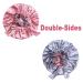 Adjustable Extra Large Satin Night Cap for Long/Curly Hair | Double-Layer Soft Breathable Bonnet for Women, Ladies, and Girls - Buy Online on GoSupps.com
