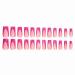 MISUD Hot Pink French Tip Press On Nails - Long Square Acrylic Glue On Nails 24 pcs Summer Flower Design Glossy Squoval Fake Nails - Buy Online on GoSupps.com