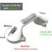 AquaChase 17" Bathroom Suction Grab Bar with Indicators  Steady Handle Balance Assist for Shower  Bathtub  Toilet  Dual Tone (White/Grey)  Pack of 2 White/Grey  Pack of 2 17in - Buy Online on GoSupps.com