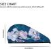 Bright Colorful Iris Flowers Microfiber Hair Towel - Soft Super Absorbent Quick Dry Hair Wrap for Long Curly & Thick Hair - Buy Online on GoSupps.com