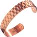 Men's Pure Copper Magnetic Healing Bracelet for Injury Recovery, Arthritis, and Joint Pain Relief - Adjustable Heavyweight Cuff Style - Earth Therapy