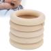 Wooden Baby Teether - Durable & Washable Teething Rings for Infants | Safe & Smooth Design (73mm) - Buy Online on GoSupps.com