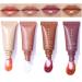 Skynest 4PCS Tinted Lip Butter Balm - Conditioning Vegan Lip Care for Instant Moisture Shine & Hydration - Sheer-Tinted Soothing Softens Dry Lips(A)