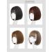 Short Light Brown Wig for Women - Natural Bobo Style Full Headgear | Trendy Round Face Hair Set - Buy Online on GoSupps.com