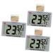 MipCase 3 piece of mini refrigerator for at home glass Temperature air humidity measuring device aquarium instrument hygrometer multifunctional hygrometer whitex3stk 5.5x5x1.5cmx3pcs