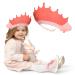 Shower hood children hair washing children baby adjustable crown hair washing child protection shield for 1-9 years baby toddlers wash careful hair (pink)