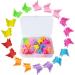 50 Packs Butterfly Hair Clips, Assorted Color Mini Hair Jaw Clips Claw Clips for Girls Women Kids Baby with Box Package