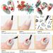 RosinKing Nail Art Stickers Nail Decals Designer Nail Foil Abstract Face Curve Graffiti Nail Designs 3D Self-Adhesive Nail Stickers for Nail Art Supplies (12 sheets nail stickers Mixed Color) - Buy Online on GoSupps.com