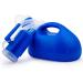 SMAZINSTAR Portable Urinal for Men | 2000ml Spill Proof Anti-Overflow Reusable Male Pee Bottle with Long Tube and Lid for Camping | Blue - Buy Online on GoSupps.com