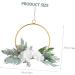Zerodeko 3pcs Wrought Iron Gate Hanging Wreath Metal Signs Easter Spring Wall Wedding Wreath Wall Wreath Geometric Flower Wreaths for Wall Decoration Iron Craft Roses Props White - Buy Online on GoSupps.com