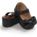 LACOFIA Baby Girls Anti-Slip Mary Jane Shoes | Infant Princess Party Prewalkers 6-12 Months | Bowknot Design | C Black - Buy Online on GoSupps.com
