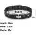 Men's Tungsten Steel and Ceramic Black Bracelet - 21 cm | Durable & Stylish International Shipping Available - Buy Online on GoSupps.com