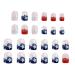 galeyyu Flag Fake Nails - Flag Design Full Nails | 4th Of July Cute Nails Stick On Nails Stars And Stripes Patriotic